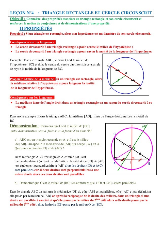 Médiatrices et cercle circonscrit - Maxicours Médiatrices et cercle circonscrit - Maxicours